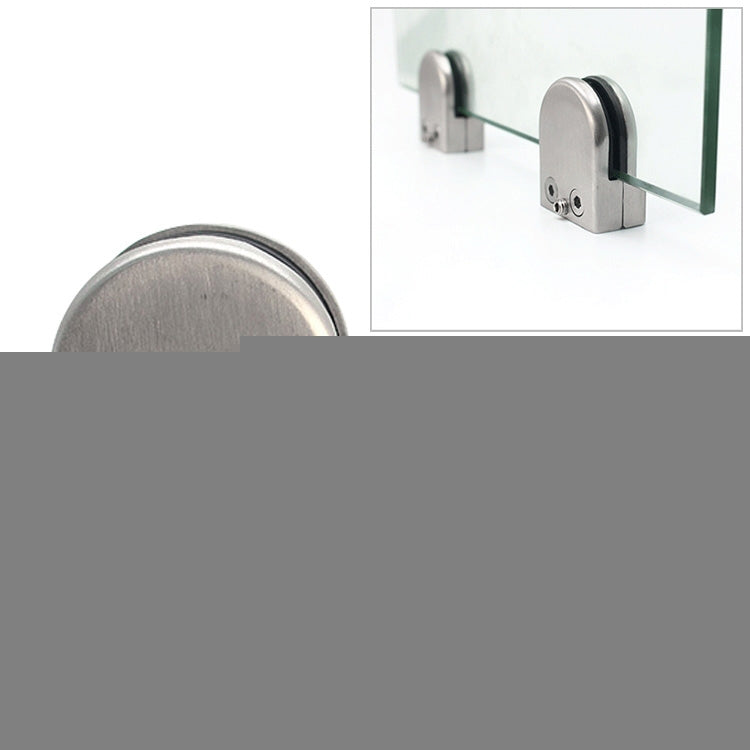 15-20mm Flat Bottom Matte Polished  304 Stainless Steel Fixed Clip Railing Glass Wood Layer Board Clamp Bracket, 15-20mm, Flat, 304 Stainless Steel