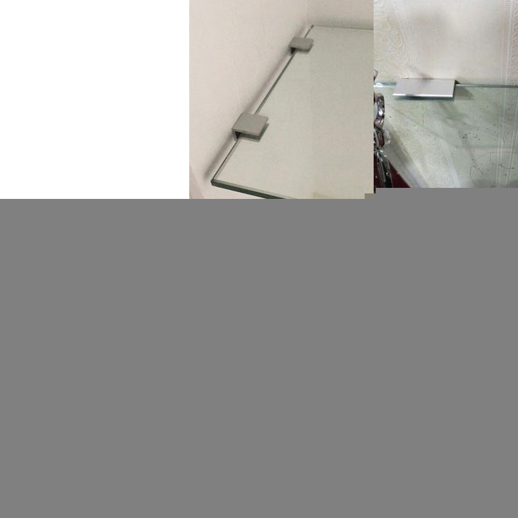 Double Hole Aluminum Alloy Glass Fixing Clip, L, 20mm, L, 20mm