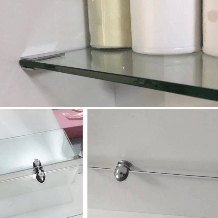 Zinc Alloy Bright Fixed Bracket Connection 10mm Rectangular Glass Fixing Clamp, 10mm Rectangular