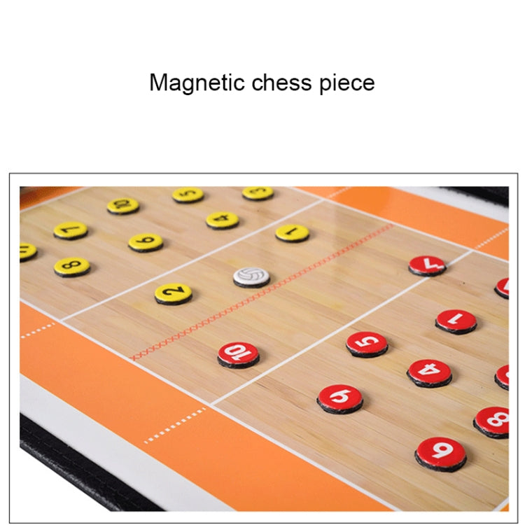 Volleyball Coach Board  Plate Handball Coaching Sets Volley Ball Equipment Training Magnetic Grains & Pen, Color folding