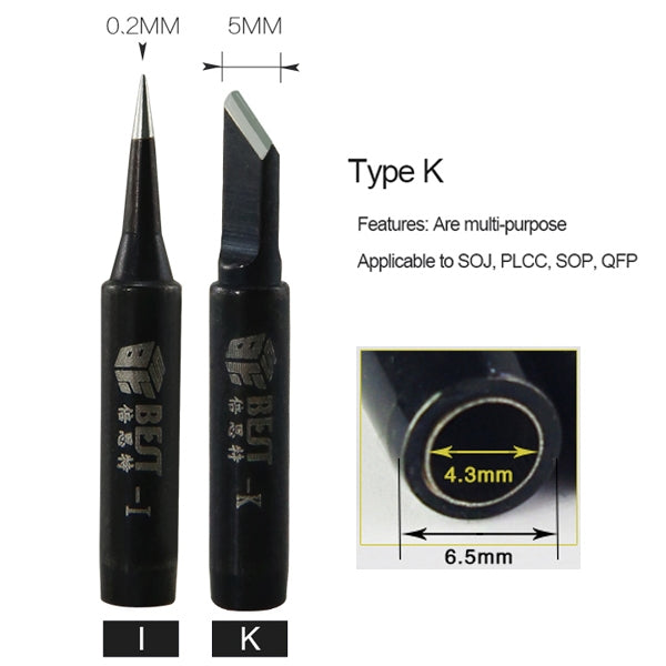 10 PCS BEST Lead Free Series Soldering Tip Welding Contact Head A-900M-T-I, A-900M-T-I Lead Free Series