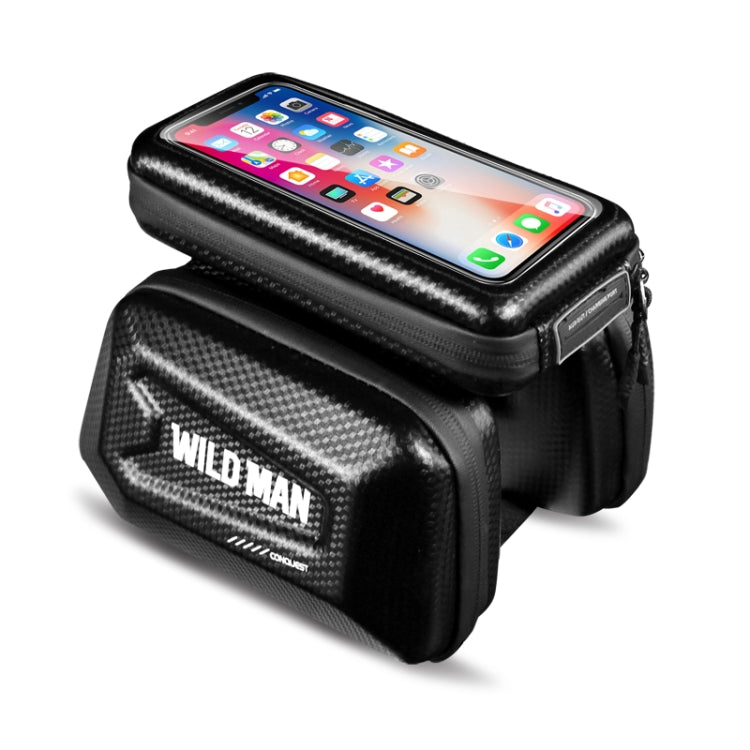 WILD MAN E6S Waterproof Front Bag Touch Screen MTB Bag Large Capacity Bicycle Tube Bag Riding Accessories, E6S