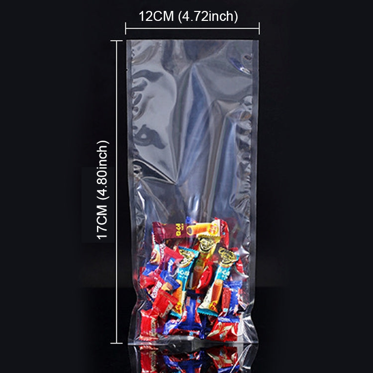 100 PCS Food Vacuum Packaging Transparent Plastic Bag Nylon Fresh-keeping Bag, Size: 25cm x 35cm, Size: 12cm x 17cm