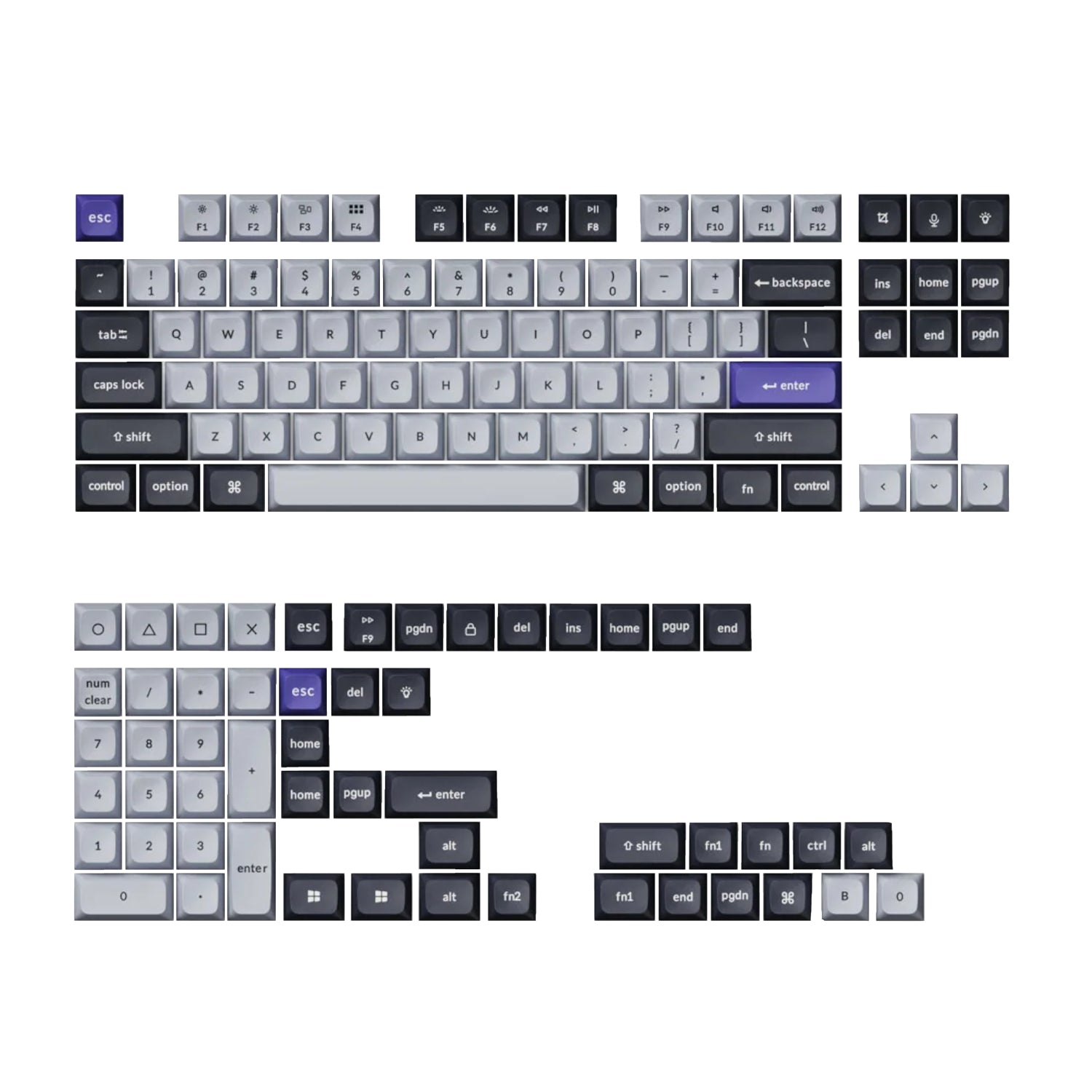 https://www.syntech.co.za/wp-content/uploads/2025/06/PBT-46_Keychron-Double-Shot-KSA-PBT-Keycap-Set-Dark-Grey-White-Smoke_wr_01a.jpg | https://www.syntech.co.za/wp-content/uploads/2025/06/PBT-46_Keychron-Double-Shot-KSA-PBT-Keycap-Set-Dark-Grey-White-Smoke_wr_02a.jpg
