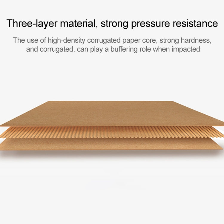 100 PCS Kraft Paper Shipping Box Packaging Box, Size: Q2, 13x8x2.5cm, 13x8x2.5cm