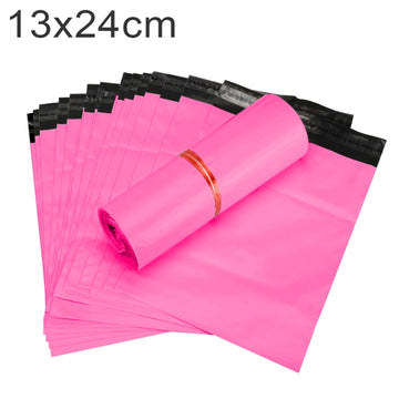 100 PCS / Roll Thick Express Bag Packaging Bag Waterproof Plastic Bag, Size: 13x24cm (Dark Grey), 13x24cm, Pink, 13x24cm, Silver Grey, 13x24cm, White