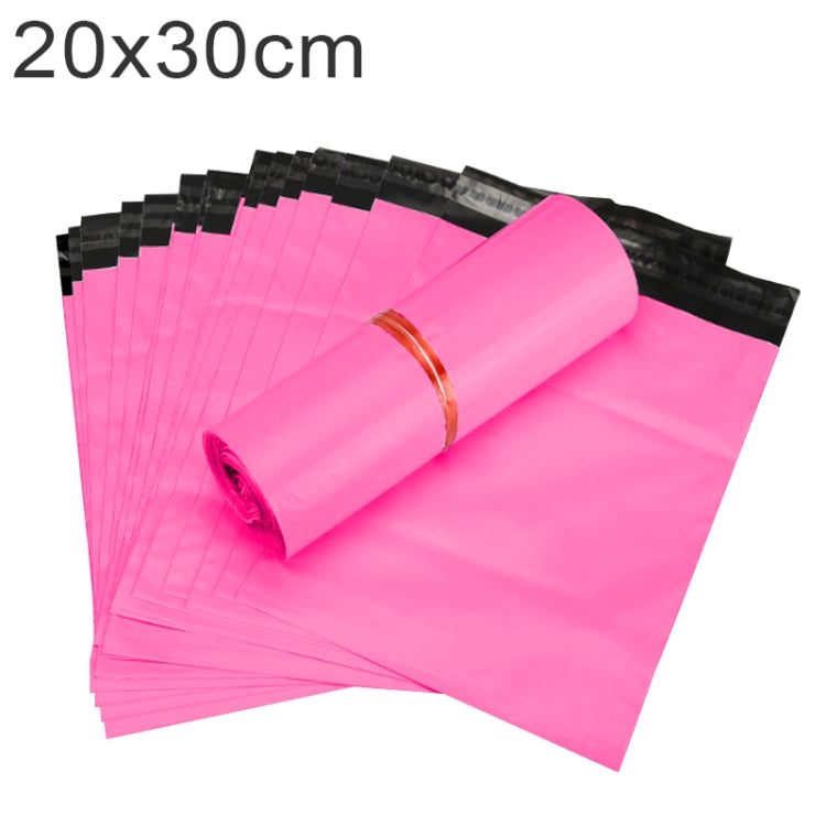 100 PCS / Roll Thick Express Bag Packaging Bag Waterproof Plastic Bag, Size: 20x30cm (Dark Grey), 20x30cm, Pink, 20x30cm, Silver Grey, 20x30cm, White