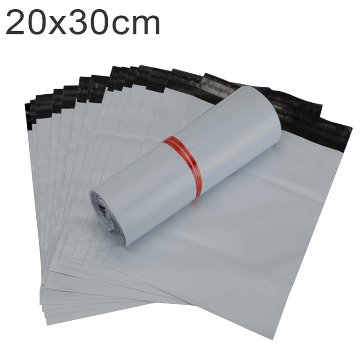 100 PCS / Roll Thick Express Bag Packaging Bag Waterproof Plastic Bag, Size: 20x30cm (Dark Grey), 20x30cm, Pink, 20x30cm, Silver Grey, 20x30cm, White