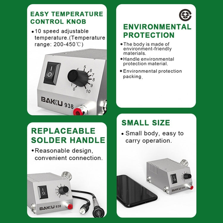 BAKU BK-938 Powerful Mini Anti-static Soldering Station Welder Machine, EU Plug, BK-938, EU Plug