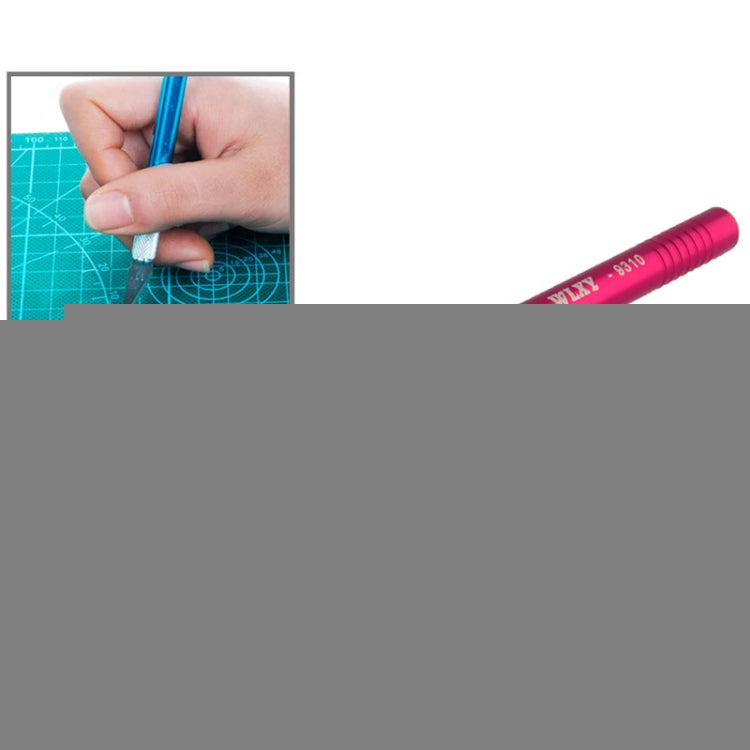 WLXY-9310, WLXY Tool Precision Knife with Replaceable Blade for Mat Carving / Scoring / Trimming, OAL: 145mm, Size: 121mm x 6mm Diameter, WLXY-9310, WLXY-9310 Purple, WLXY-9310 Blue
