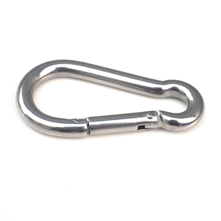 M5 Stainless Steel Carabiner Spring Hook Multi-tool Mountaineering Buckle Lock Camping Hook Rope, Inner Diameter: 4.9mm, M5