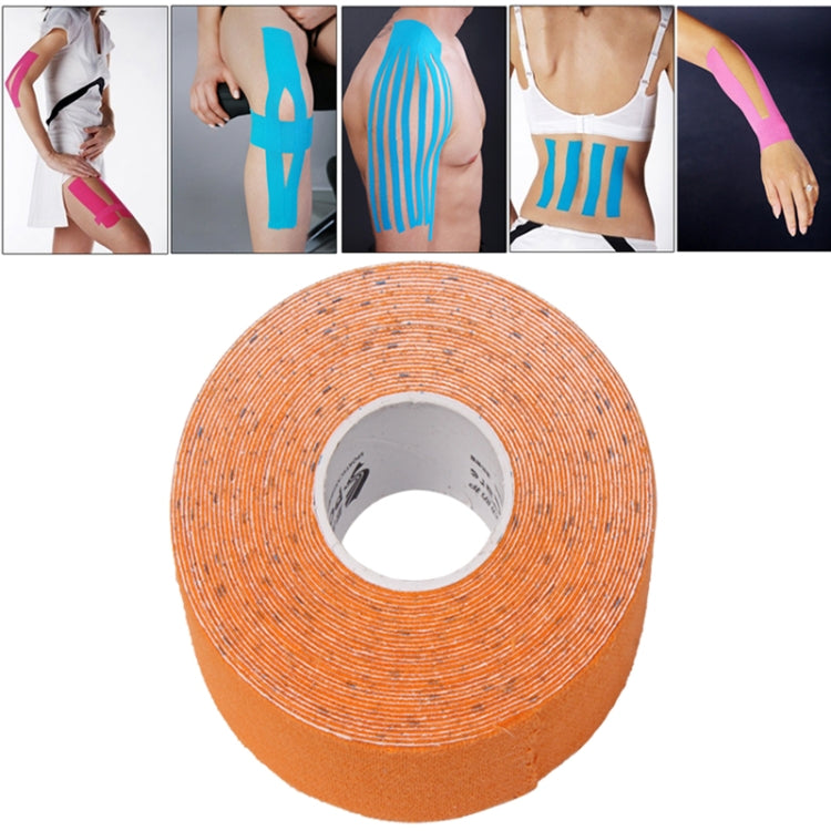 Waterproof Kinesiology Tape Sports Muscles Care Therapeutic Bandage, Size: 5m(L) x 5cm(W), Size: 5mx 5cm Orange, Size: 5mx 5cm Blue, Size: 5m x 5cm Magenta, Size: 5mx 5cm Apricot, Size: 5mx 5cm Black, Size: 5mx 5cm White, Size: 5mx 5cm Green           ...