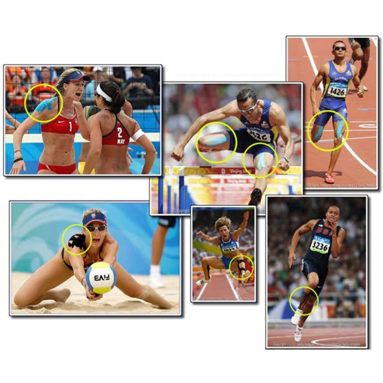 Waterproof Kinesiology Tape Sports Muscles Care Therapeutic Bandage, Size: 5m(L) x 5cm(W), Size: 5mx 5cm Orange, Size: 5mx 5cm Blue, Size: 5m x 5cm Magenta, Size: 5mx 5cm Apricot, Size: 5mx 5cm Black, Size: 5mx 5cm White, Size: 5mx 5cm Green           ...