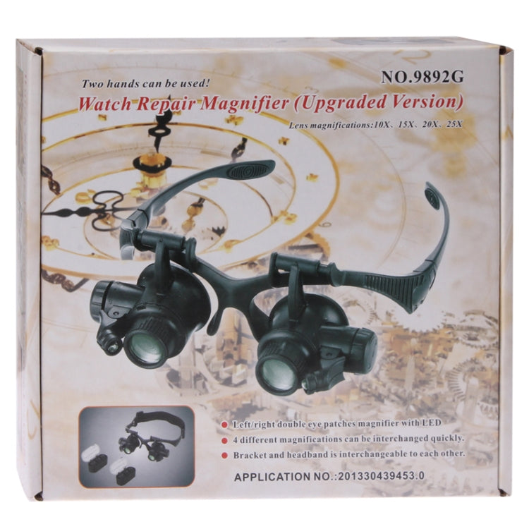 Upgraded Version Watch Repair Magnifier with Four Different Magnifications, 9892
