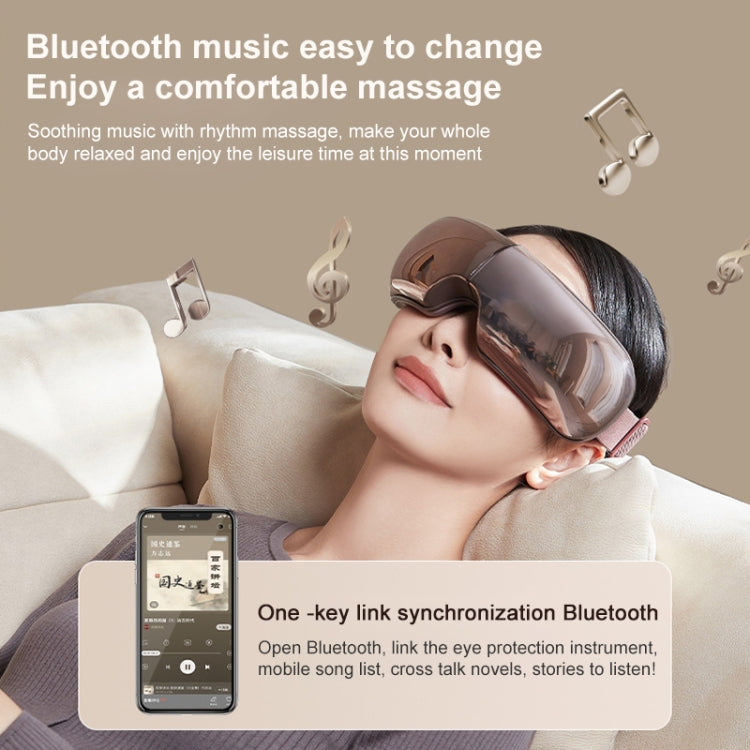 Smart Hot Compress Air Pressure Vibration Eye Massager Visual Massage Eye Care Device