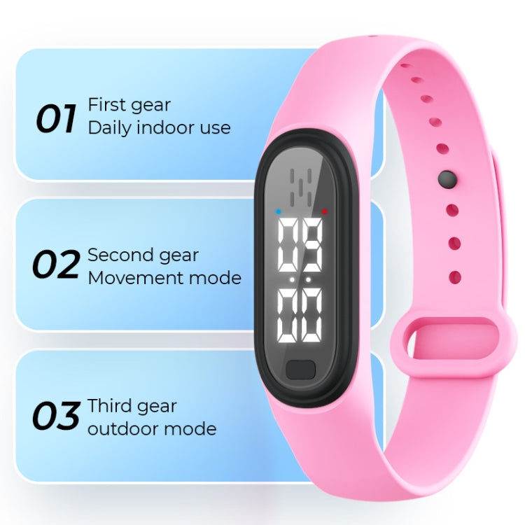 Q2 Outdoor Ultrasonic Electronic Mosquito Repellent Bracelet, Support Three-gear Mode & Time Display, Q2 (White), Q2 (Black), Q2 (Pink), Q2 (Blue)