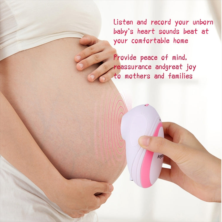 JPD-100S Mini Household Fetal Doppler Prenatal Pocket Baby Ultrasound Detector Angel Sound Heartbeat Pregnant Doppler Monitor, JPD-100S (Pink)