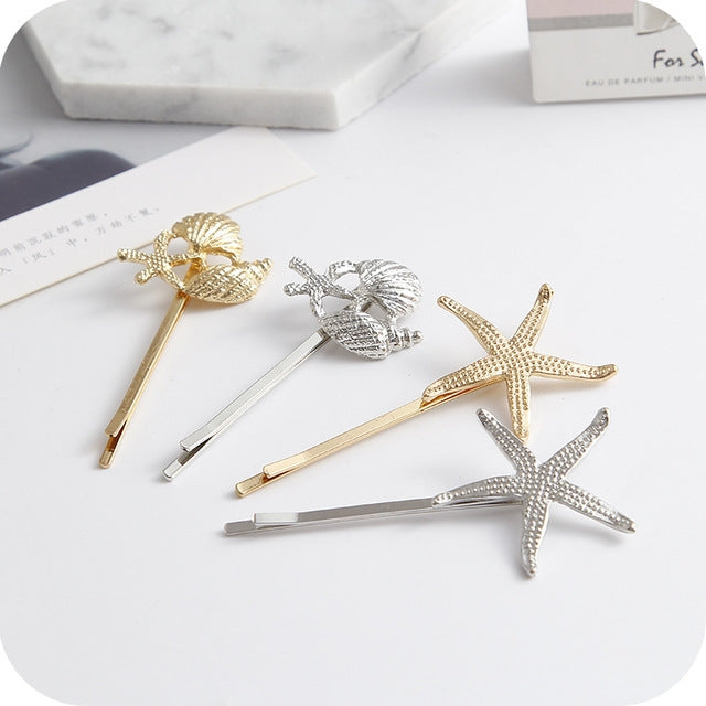 2 PCS Best Gift for Women Hair Clip Bright Hairpin Simple Hair Styling Accessories