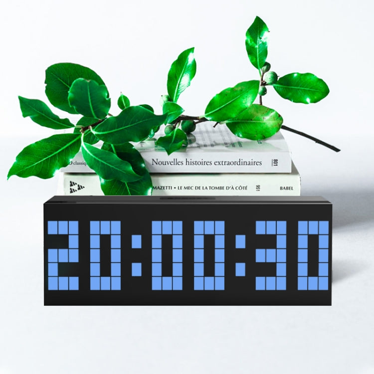 Digital Electronic Alarm Clock Creative LED Desk Clock US Plug, 4 Digits 7 Segments, 4 Digits 5 Segments, 6 Digits 5 Segments