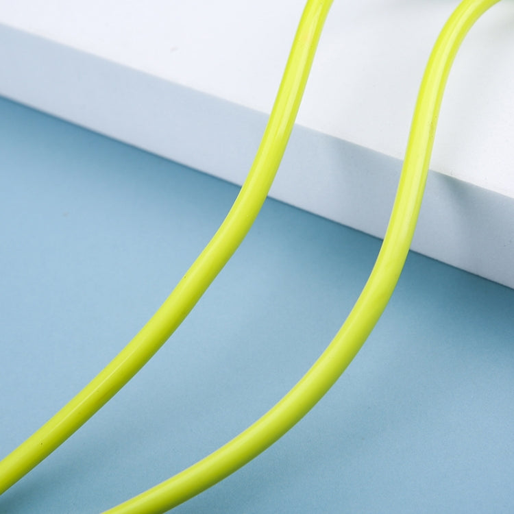 2 PCS Pen Handle Shaped Small Handle Rubber Skipping Rope for Fitness, 2 PCS