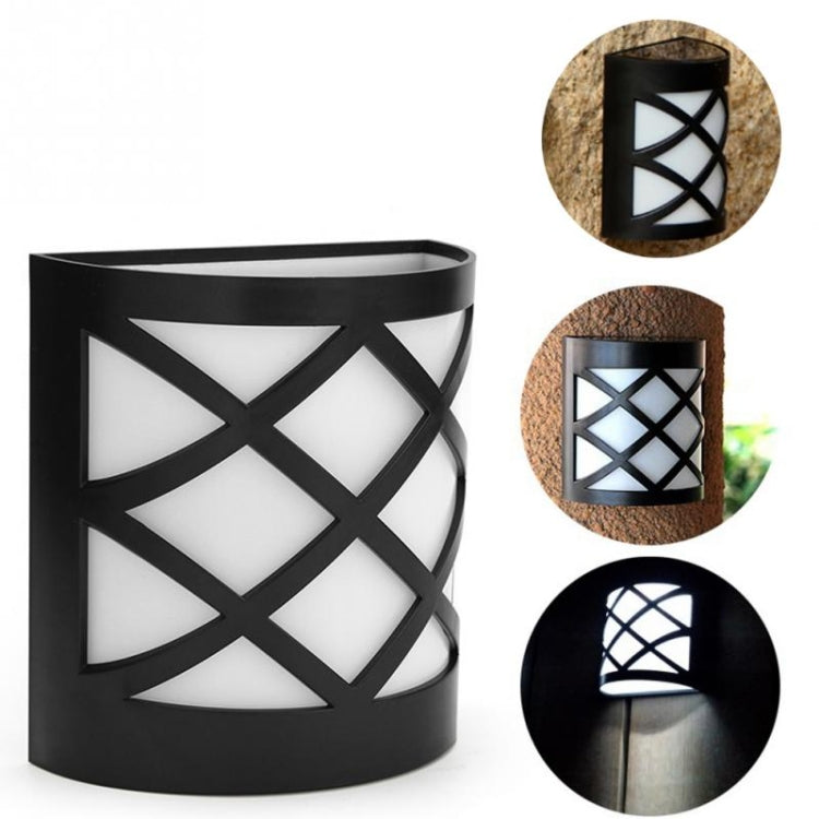 Solar Powered LED Wall Light Outdoor Waterproof Energy Saving Street Garden Lamp, White Light, Warm White