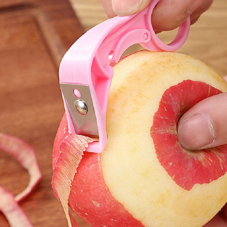 Kitchen Fruit Peeler Stainless Steel Peeling Knife, Random Color Delivery