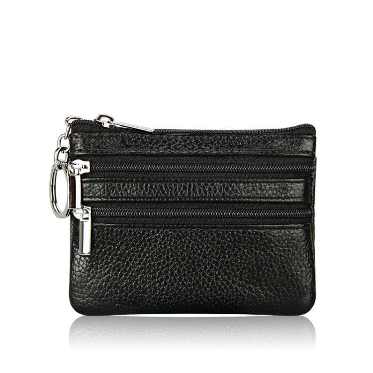 Genuine Leather Women Small Wallet Change Purses Zipper Card Holder Wallets