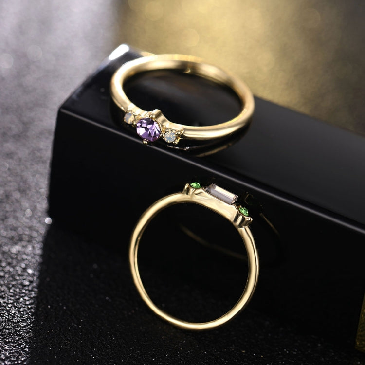 4 PCS Women Vintage Bohemian Crystal Zircon Ring Set, 6, 7, 8, 9, 5, 10