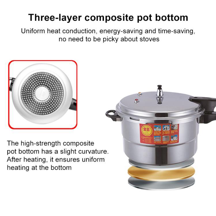 Household Aluminum Pressure Cooker Electric Pressure Cooker Gas Induction Cooker, 18cm Single Use Bottom, 20cm Single Use Bottom, 22cm Single Use Bottom, 24cm Single Use Bottom