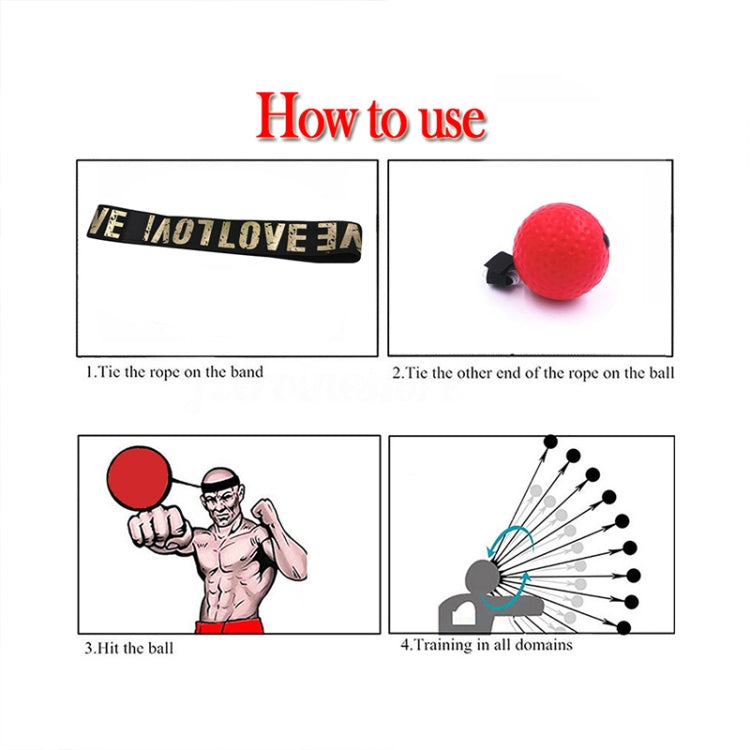 4 in 1 Household Boxing Ball Head-mounted Speed Training Reaction Ball Set, Set