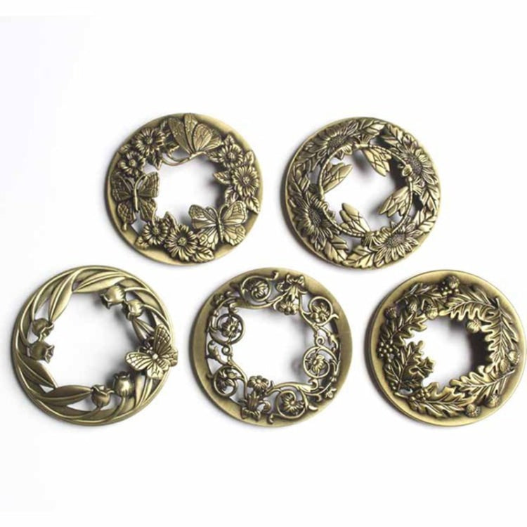 Built-in Wrought Iron Polythermal Anti-hanging Wall Scented Candle Zinc Alloy Smart Cover, Flower Section, Golden Snowflake, Holy Fruit, Butterfly Love Flower, 3D Butterfly, Dragonfly