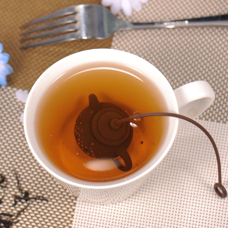 3 PCS Creative Silicone Tea Bag Tea Pot Shape Tea Filter Safely Cleaning Infuser