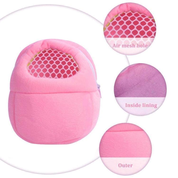 Pet Bag Small Pet Hamster Carrier Pure Color Leash Travel Bag, S