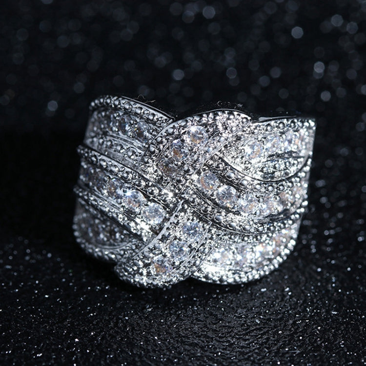 Women Fashion Luxury Zircon Stone Rings, 6