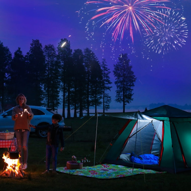 Outdoor 3-4 People Beach Thickening Rainproof Automatic Speed Open Four-sided Camping Tent, Automatic Vinyl, Upgraded Large Vinyl