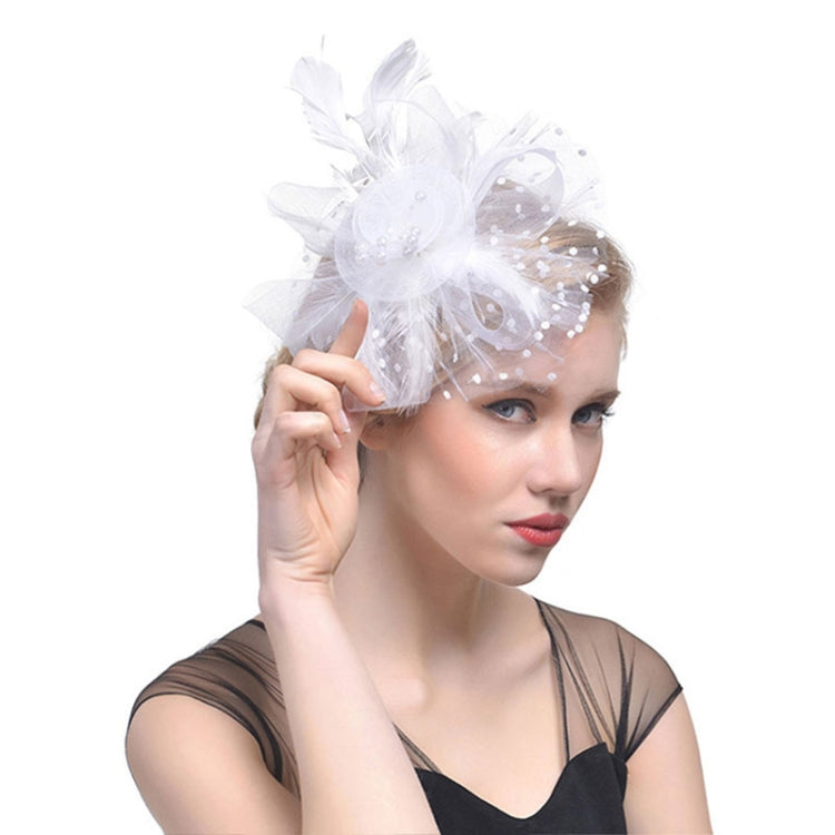 Handmade Bride Mesh Hair Accessories Wedding Photo Hat Headwear, Red, Blue, Navy, Black, White, Gray, Pink, Beige