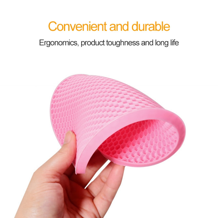 Honeycomb Silicone Round Non-slip Heat Resistant Mat, Size: 18x18x0.8cm, Honeycomb Silicone Mat