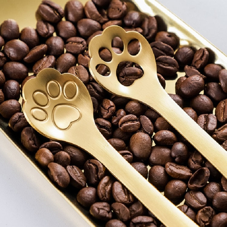Stainless Steel Creative Cat Claw Coffee Spoon Dessert Cake Spoon, Cat Claw Spoon Silver, Hollow Cat Claw Spoon Silver, Cat Claw Spoon Gold, Hollow Cat Claw Spoon Gold, Cat Claw Spoon Rose Gold, Hollow Cat Claw Spoon Rose Gold, Cat Claw Spoon Black    ...