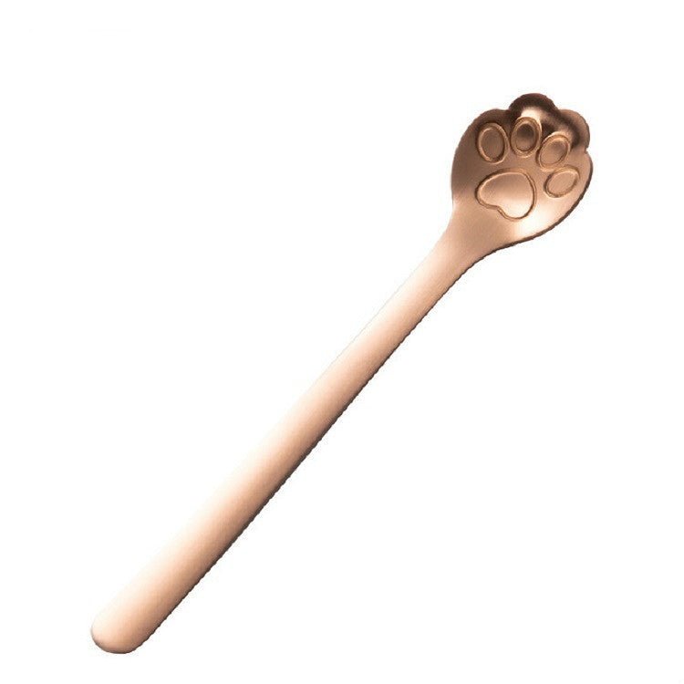 Stainless Steel Creative Cat Claw Coffee Spoon Dessert Cake Spoon, Cat Claw Spoon Silver, Hollow Cat Claw Spoon Silver, Cat Claw Spoon Gold, Hollow Cat Claw Spoon Gold, Cat Claw Spoon Rose Gold, Hollow Cat Claw Spoon Rose Gold, Cat Claw Spoon Black    ...