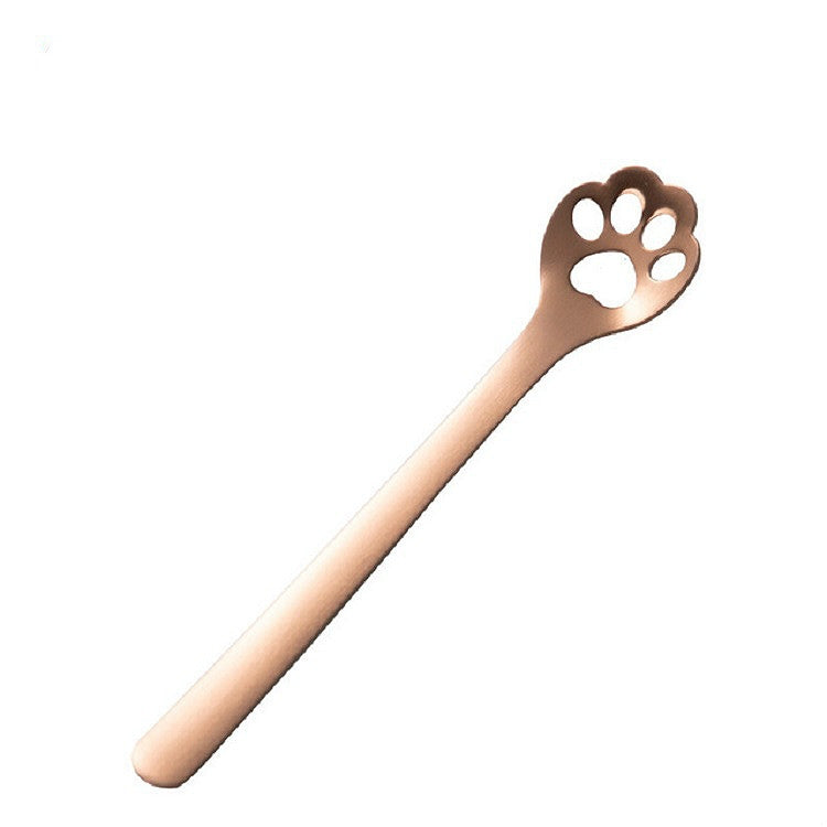 Stainless Steel Creative Cat Claw Coffee Spoon Dessert Cake Spoon, Cat Claw Spoon Silver, Hollow Cat Claw Spoon Silver, Cat Claw Spoon Gold, Hollow Cat Claw Spoon Gold, Cat Claw Spoon Rose Gold, Hollow Cat Claw Spoon Rose Gold, Cat Claw Spoon Black    ...