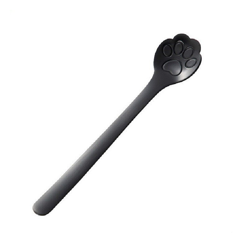 Stainless Steel Creative Cat Claw Coffee Spoon Dessert Cake Spoon, Cat Claw Spoon Silver, Hollow Cat Claw Spoon Silver, Cat Claw Spoon Gold, Hollow Cat Claw Spoon Gold, Cat Claw Spoon Rose Gold, Hollow Cat Claw Spoon Rose Gold, Cat Claw Spoon Black    ...