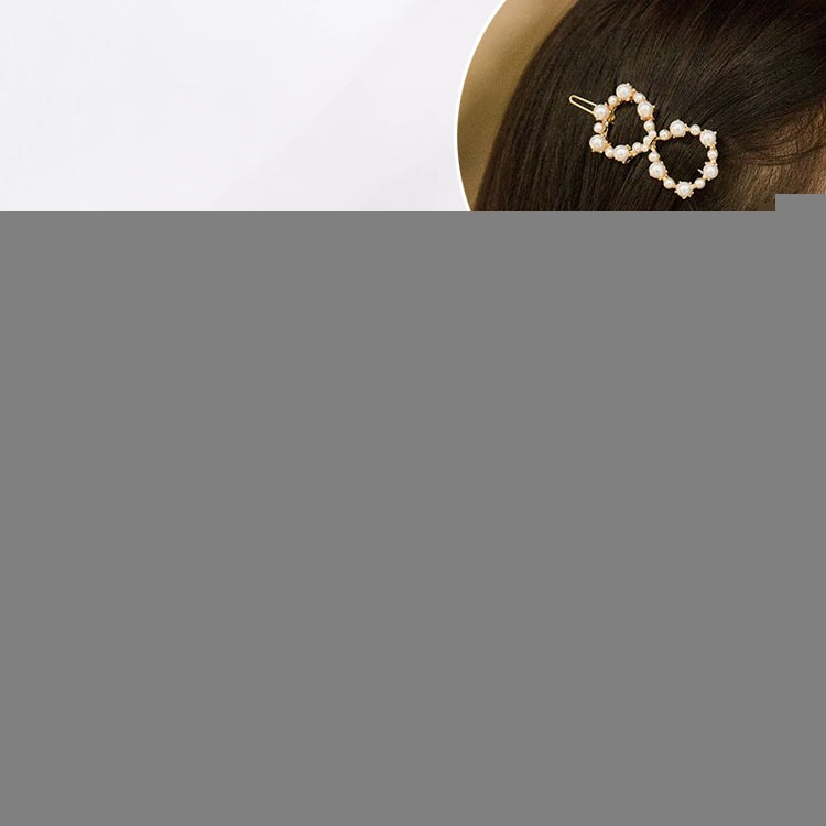 Geometric Irregular Pearl Hairpins Girls Delicate Hair Grip