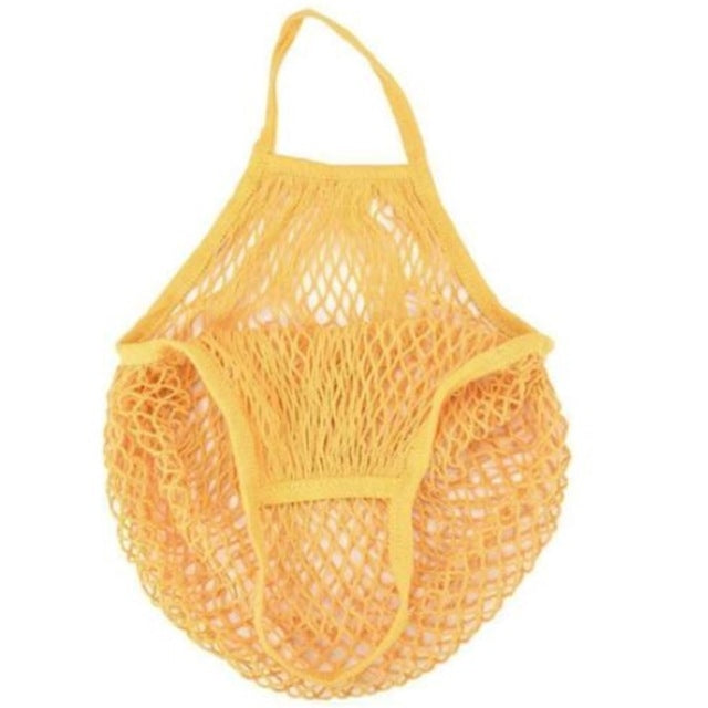 Mesh Shopping Bag Reusable String Fruit Storage Handbag Totes Women Shopping Mesh Net Woven Bag Shop Grocery Tote Bag