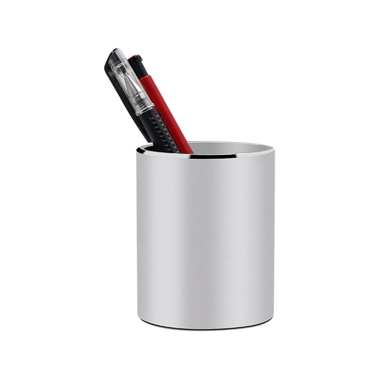 Aluminum Round Desk Pencil Holder Container Organizer Stationery Gift