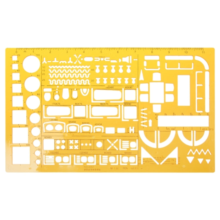 Ruler Universal Furniture Construction Template Ruler School Accessories, Furniture Construction