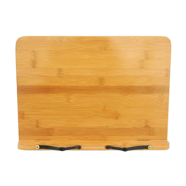 Wood Tablet Bookends Bracket Cookbook Textbooks Document Bamboo Foldable Reading Rest Book Stand, Light Board Small, Light Board Medium, Light Board Large, Hollow Medium, Hollow Large