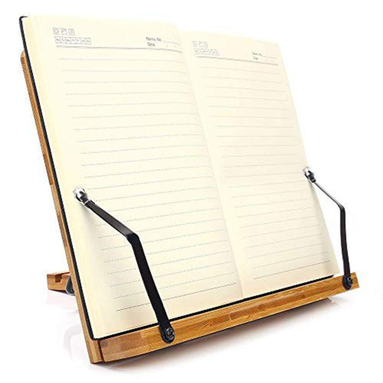 Wood Tablet Bookends Bracket Cookbook Textbooks Document Bamboo Foldable Reading Rest Book Stand, Light Board Small, Light Board Medium, Light Board Large, Hollow Medium, Hollow Large