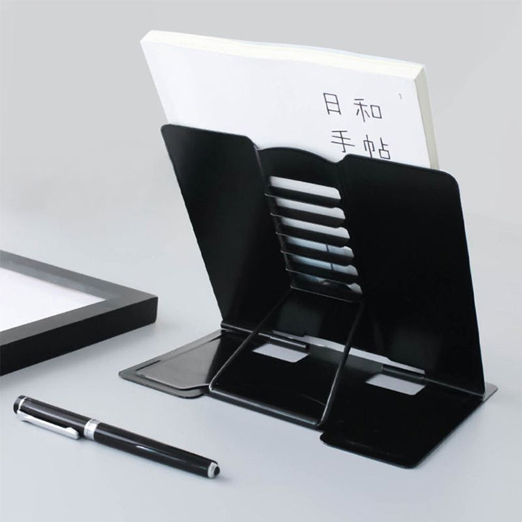 Portable Metal Adjustable Reading Book Holder Support iPad Document Book Shelf Bookstand, Small, Large