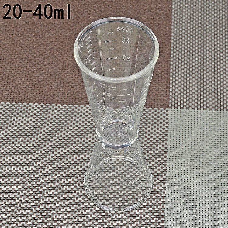 2 PCS PC Small Measuring Cup Device Double-headed Graduated Milk Tea Scale Cup Oz Measuring Tool, Large, Small
