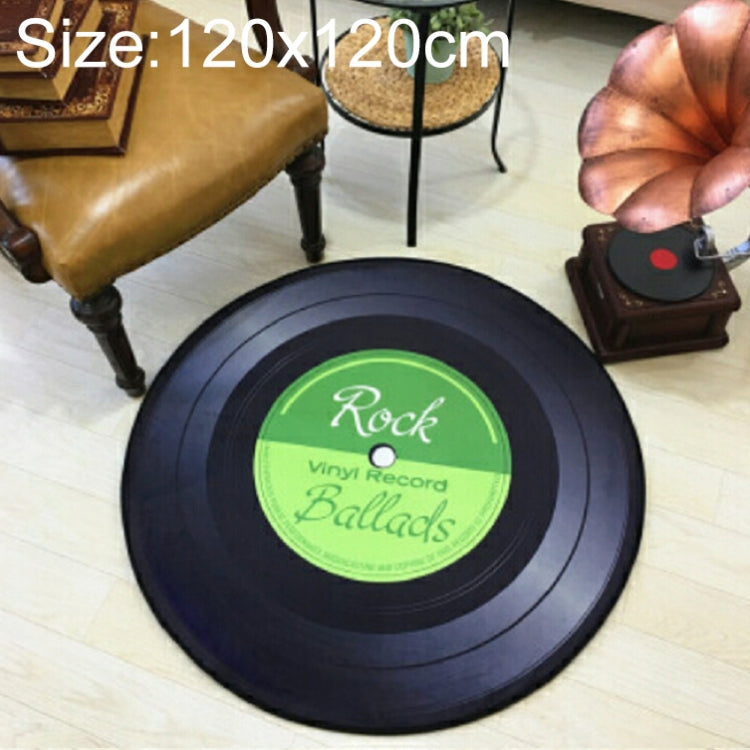 Creative Retro 3D DVR Record Carpet Round CD Floor Mat Home Decor Living Room Kid Bedroom Decoration  Rug,, Diameter 60cm, Diameter 80cm, Diameter 100cm, Diameter 120cm, Diameter 160cm, Diameter 180cm